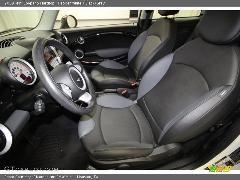Pepper White / Black/Grey 2009 Mini Cooper S Hardtop