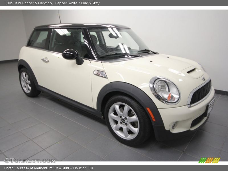 Pepper White / Black/Grey 2009 Mini Cooper S Hardtop