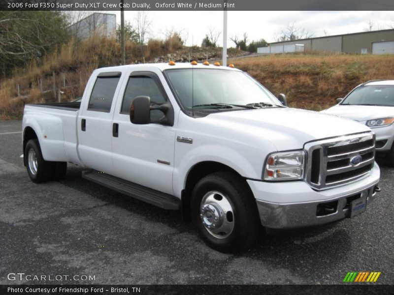 Oxford White / Medium Flint 2006 Ford F350 Super Duty XLT Crew Cab Dually