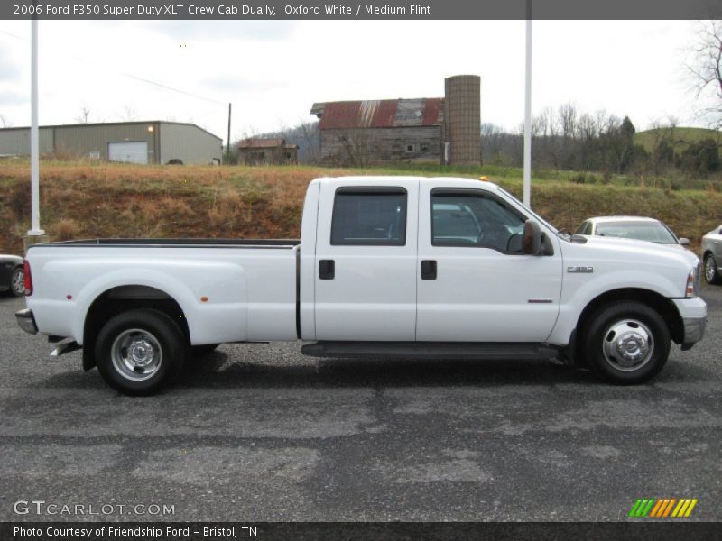 Oxford White / Medium Flint 2006 Ford F350 Super Duty XLT Crew Cab Dually