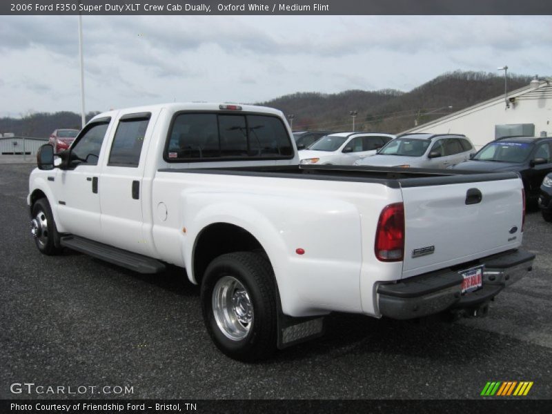 Oxford White / Medium Flint 2006 Ford F350 Super Duty XLT Crew Cab Dually