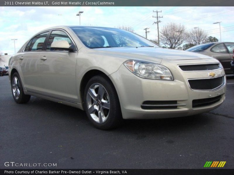 Gold Mist Metallic / Cocoa/Cashmere 2011 Chevrolet Malibu LT