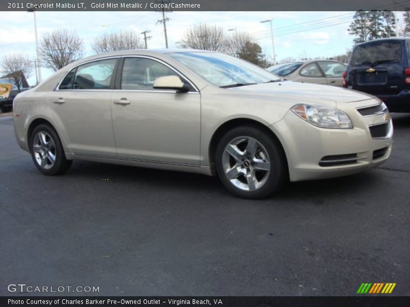 Gold Mist Metallic / Cocoa/Cashmere 2011 Chevrolet Malibu LT