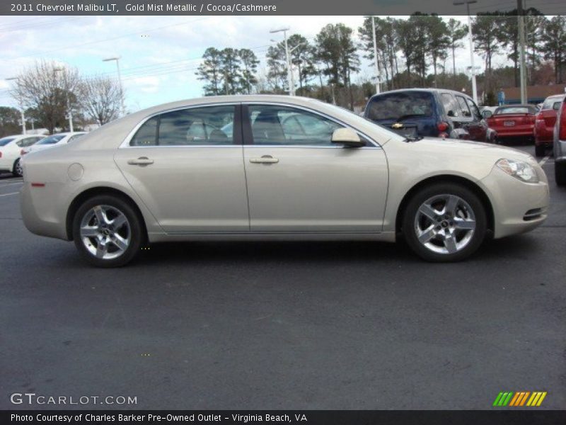 Gold Mist Metallic / Cocoa/Cashmere 2011 Chevrolet Malibu LT