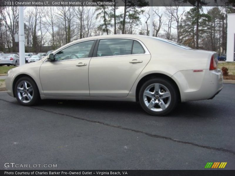 Gold Mist Metallic / Cocoa/Cashmere 2011 Chevrolet Malibu LT