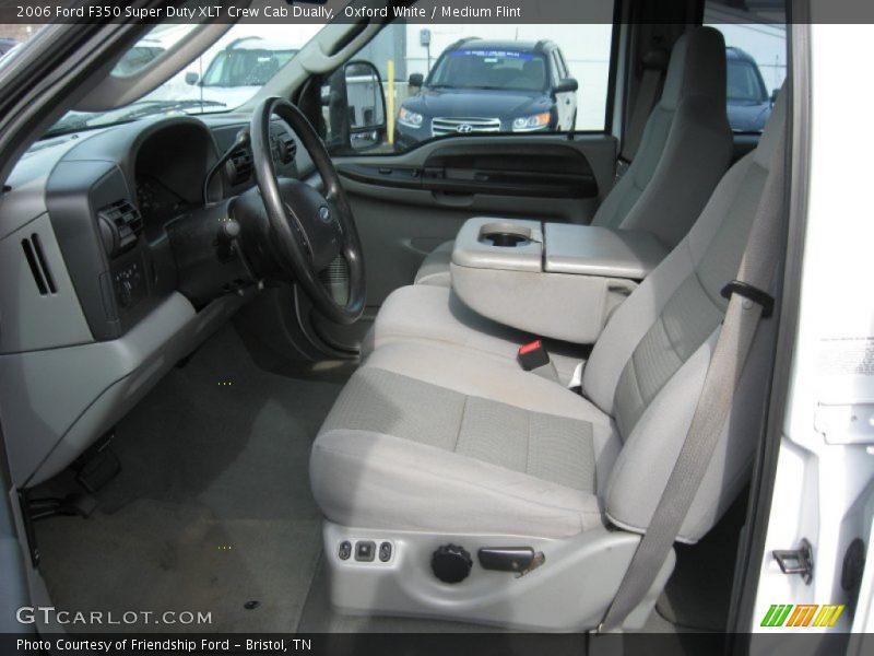 Oxford White / Medium Flint 2006 Ford F350 Super Duty XLT Crew Cab Dually