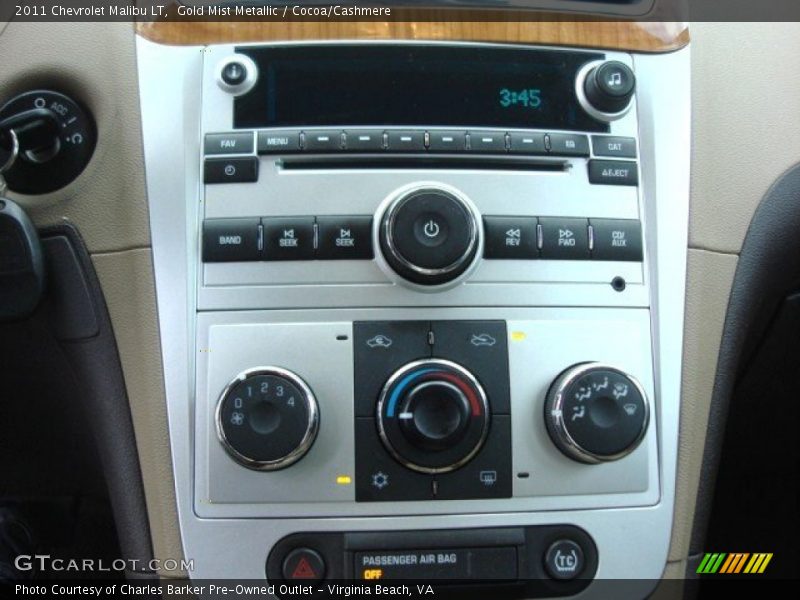 Gold Mist Metallic / Cocoa/Cashmere 2011 Chevrolet Malibu LT