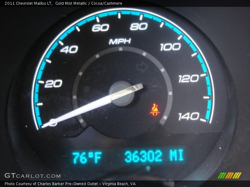 Gold Mist Metallic / Cocoa/Cashmere 2011 Chevrolet Malibu LT