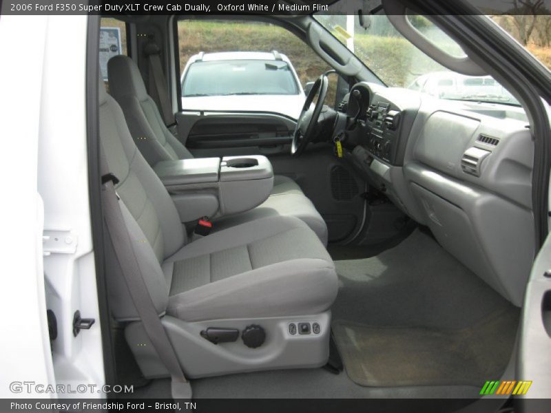 Oxford White / Medium Flint 2006 Ford F350 Super Duty XLT Crew Cab Dually