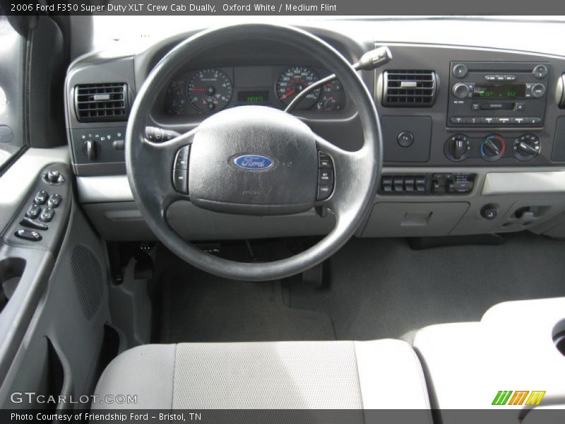 Oxford White / Medium Flint 2006 Ford F350 Super Duty XLT Crew Cab Dually