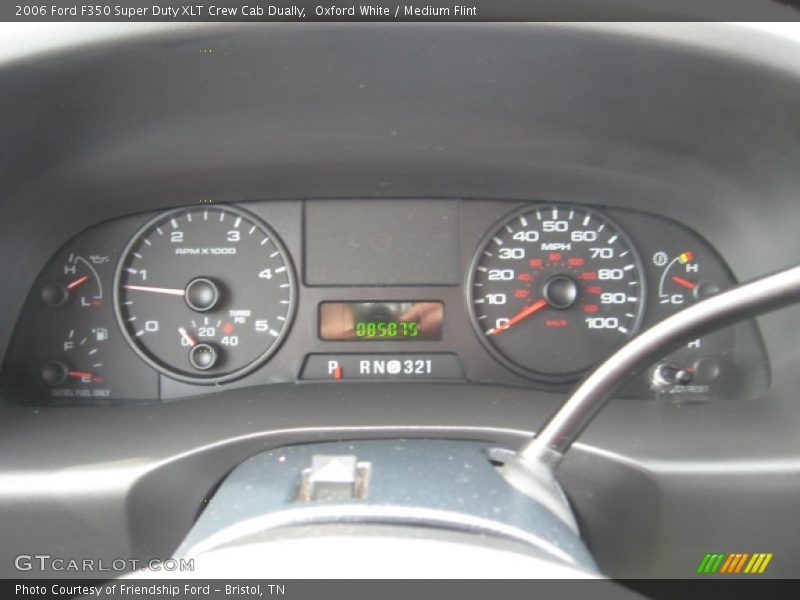Oxford White / Medium Flint 2006 Ford F350 Super Duty XLT Crew Cab Dually