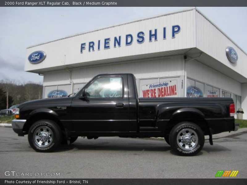 Black / Medium Graphite 2000 Ford Ranger XLT Regular Cab