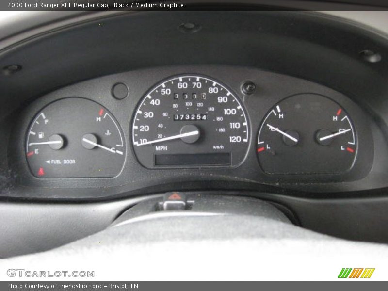 Black / Medium Graphite 2000 Ford Ranger XLT Regular Cab