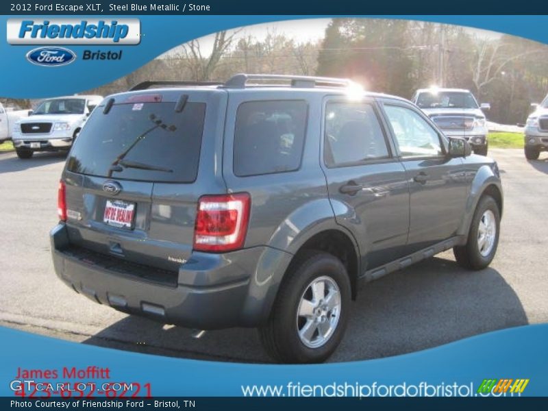 Steel Blue Metallic / Stone 2012 Ford Escape XLT