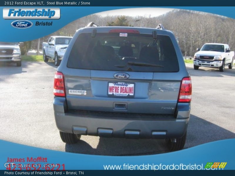 Steel Blue Metallic / Stone 2012 Ford Escape XLT