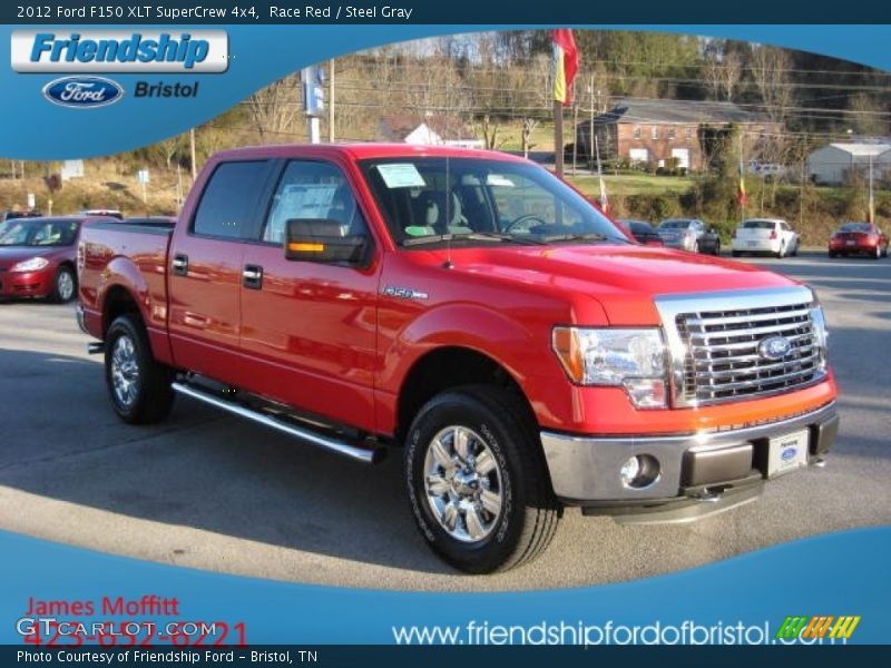 Race Red / Steel Gray 2012 Ford F150 XLT SuperCrew 4x4