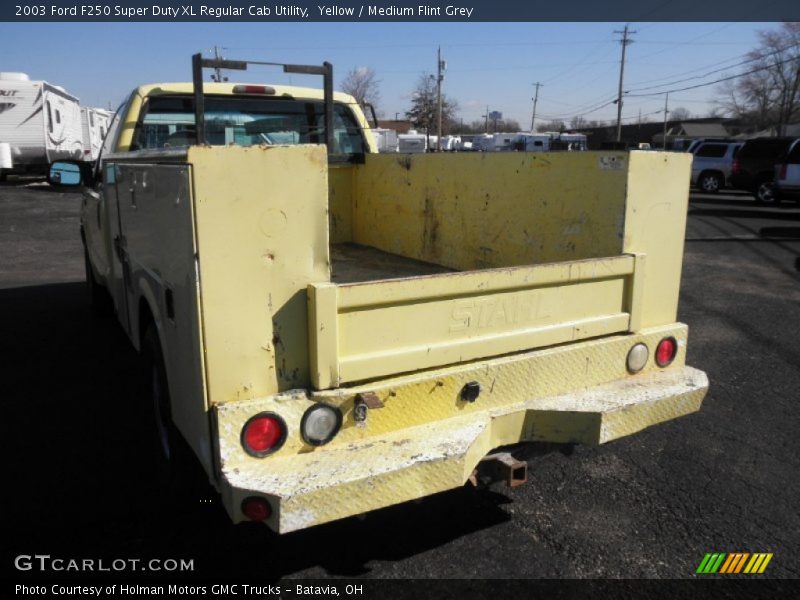 Yellow / Medium Flint Grey 2003 Ford F250 Super Duty XL Regular Cab Utility
