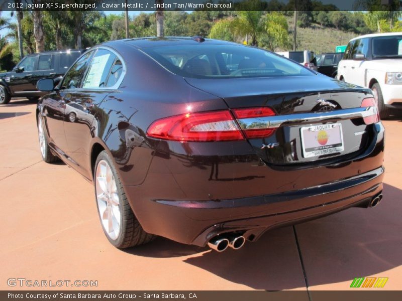 Caviar Metallic / London Tan/Warm Charcoal 2012 Jaguar XF Supercharged