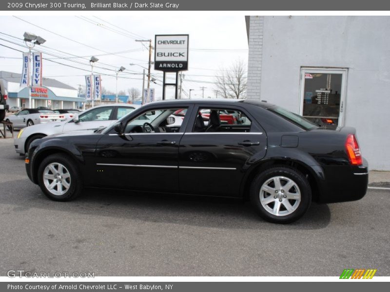 Brilliant Black / Dark Slate Gray 2009 Chrysler 300 Touring