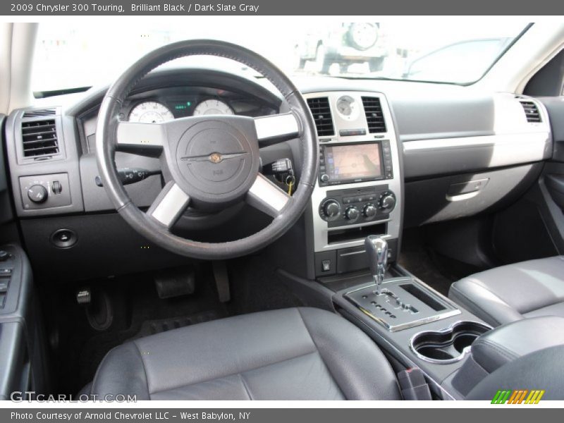 Brilliant Black / Dark Slate Gray 2009 Chrysler 300 Touring