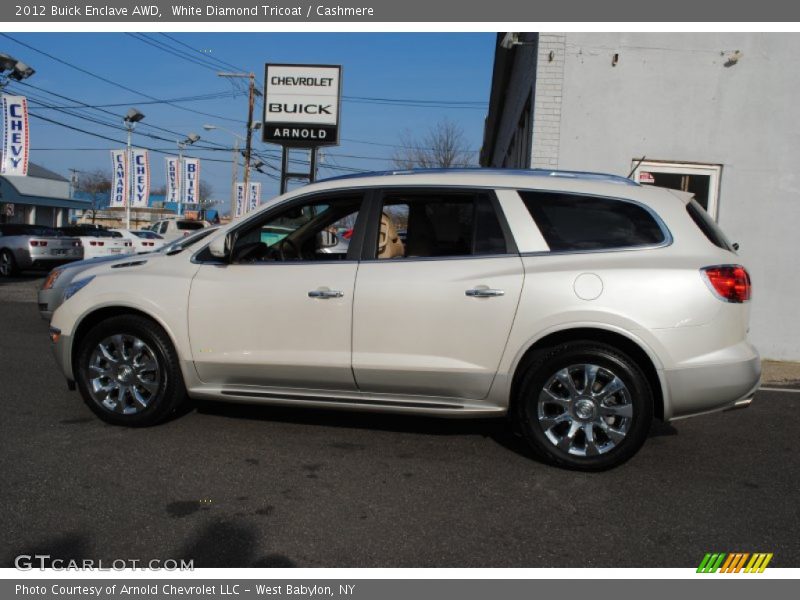 White Diamond Tricoat / Cashmere 2012 Buick Enclave AWD