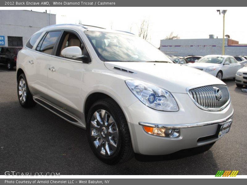 White Diamond Tricoat / Cashmere 2012 Buick Enclave AWD