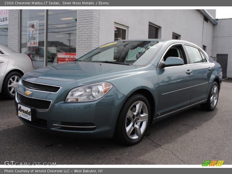 Silver Moss Metallic / Ebony 2009 Chevrolet Malibu LT Sedan