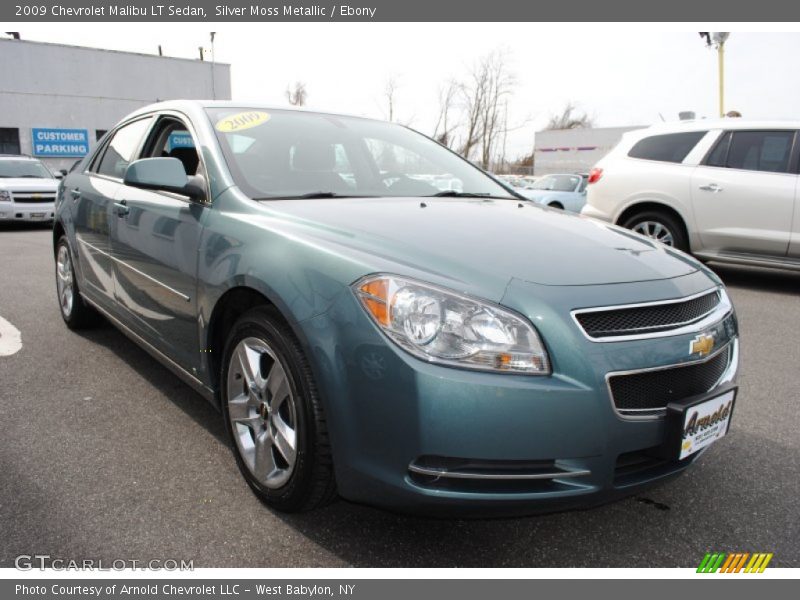 Silver Moss Metallic / Ebony 2009 Chevrolet Malibu LT Sedan