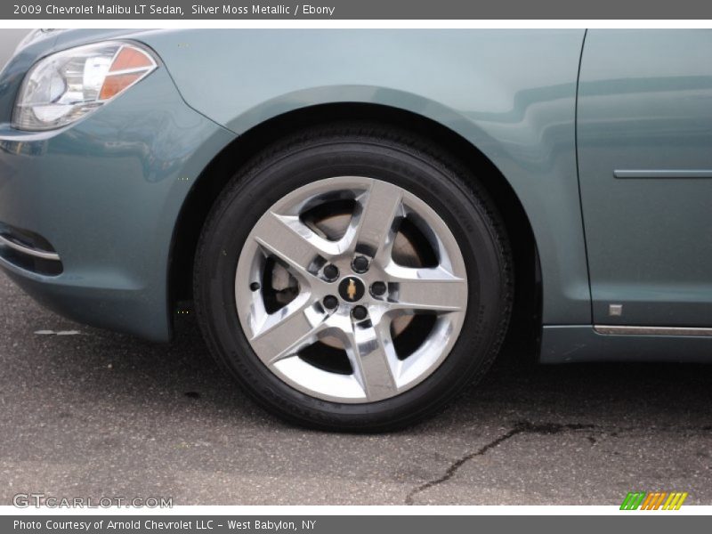 Silver Moss Metallic / Ebony 2009 Chevrolet Malibu LT Sedan