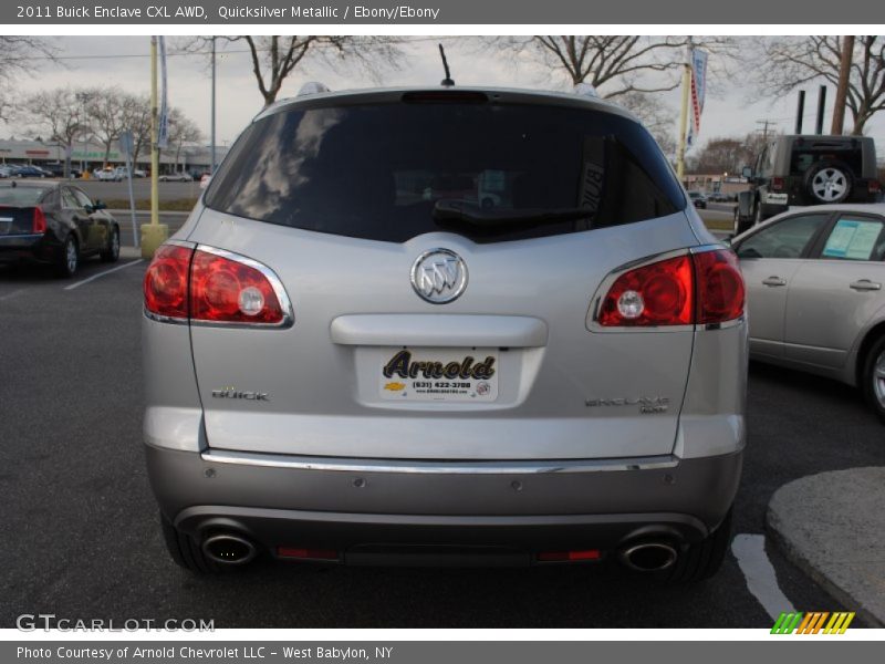 Quicksilver Metallic / Ebony/Ebony 2011 Buick Enclave CXL AWD