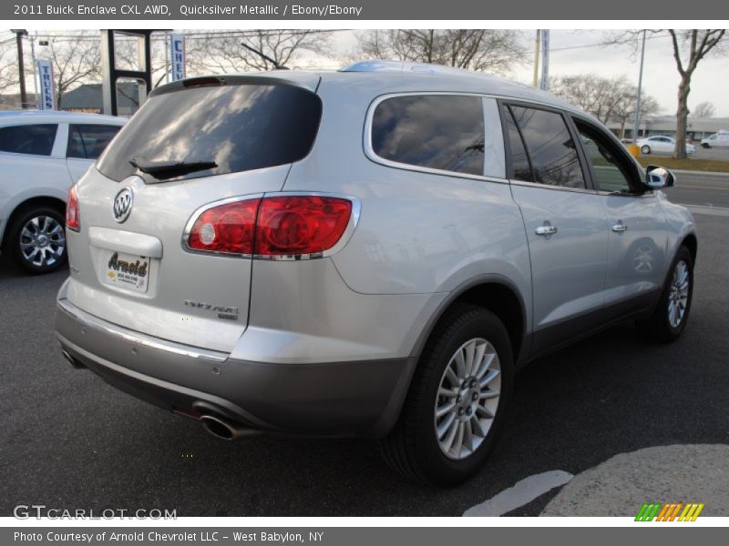 Quicksilver Metallic / Ebony/Ebony 2011 Buick Enclave CXL AWD