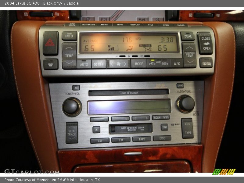 Black Onyx / Saddle 2004 Lexus SC 430