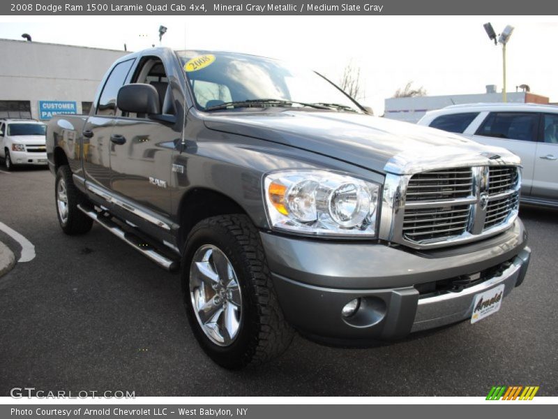 Mineral Gray Metallic / Medium Slate Gray 2008 Dodge Ram 1500 Laramie Quad Cab 4x4