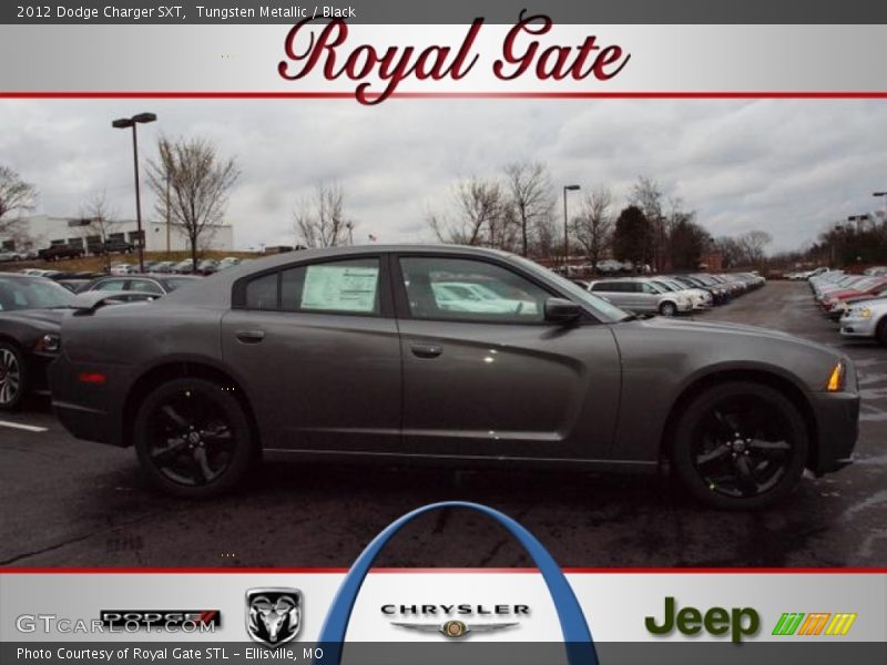 Tungsten Metallic / Black 2012 Dodge Charger SXT