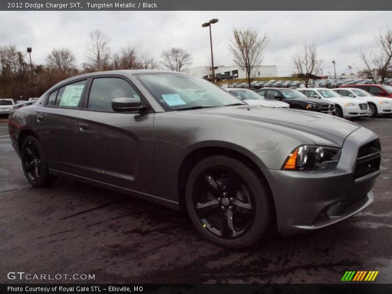 Tungsten Metallic / Black 2012 Dodge Charger SXT