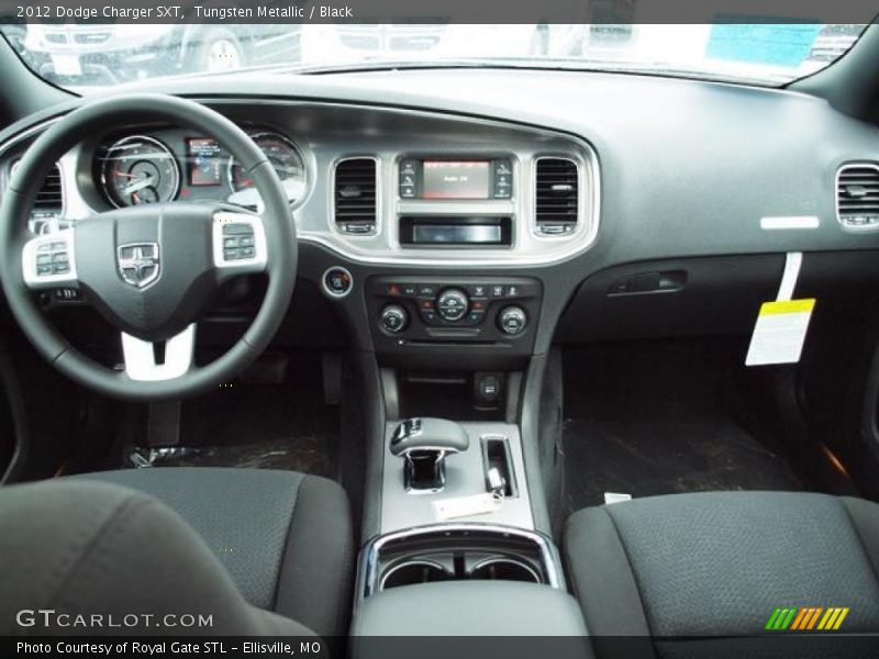 Tungsten Metallic / Black 2012 Dodge Charger SXT