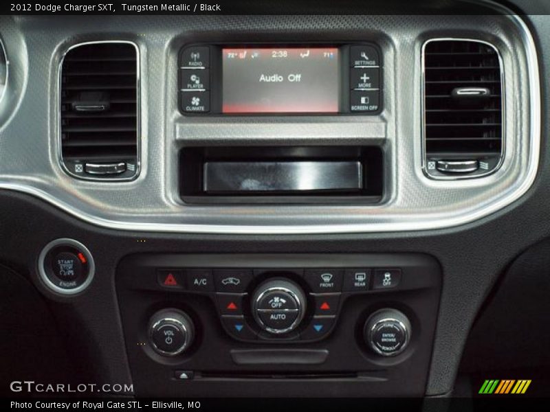 Tungsten Metallic / Black 2012 Dodge Charger SXT