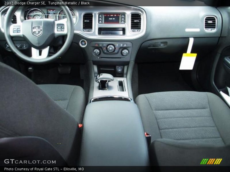 Tungsten Metallic / Black 2012 Dodge Charger SE