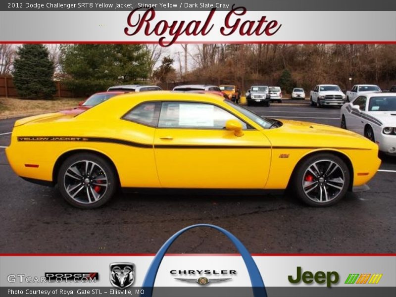 Stinger Yellow / Dark Slate Gray 2012 Dodge Challenger SRT8 Yellow Jacket