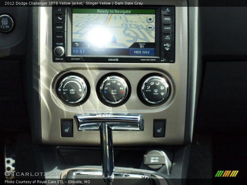 Stinger Yellow / Dark Slate Gray 2012 Dodge Challenger SRT8 Yellow Jacket
