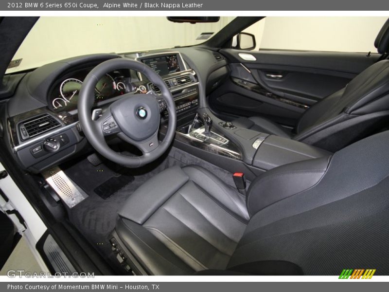 Front Seat of 2012 6 Series 650i Coupe