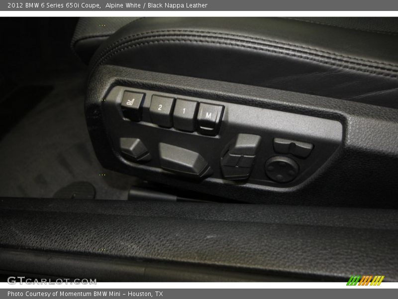 Alpine White / Black Nappa Leather 2012 BMW 6 Series 650i Coupe