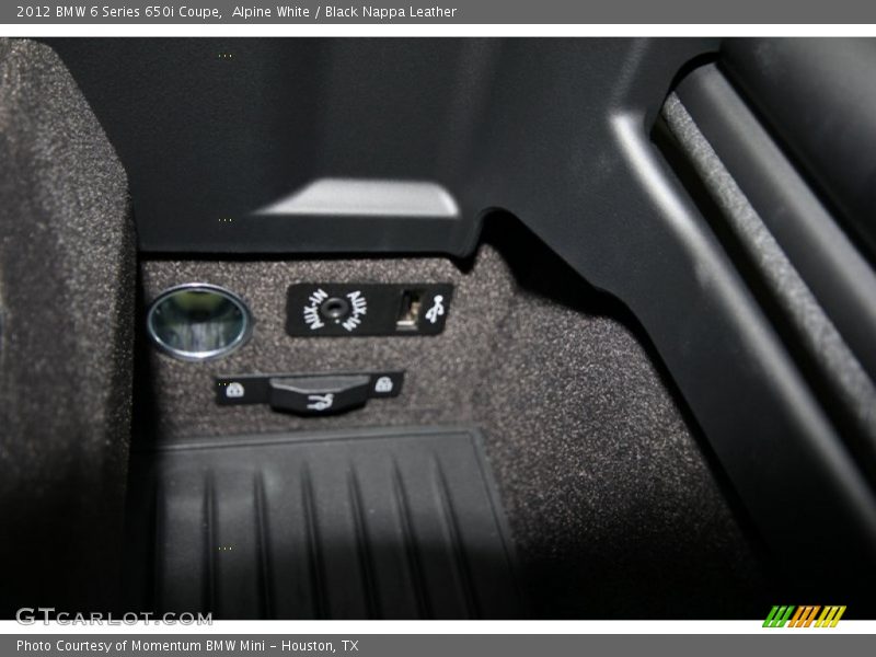 Alpine White / Black Nappa Leather 2012 BMW 6 Series 650i Coupe