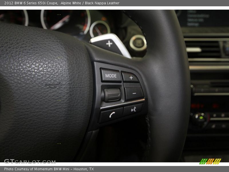 Alpine White / Black Nappa Leather 2012 BMW 6 Series 650i Coupe