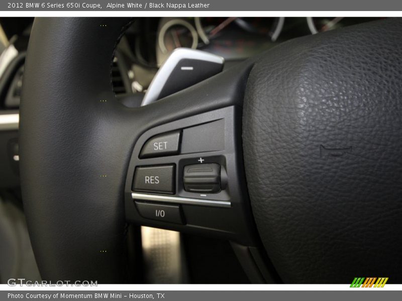 Alpine White / Black Nappa Leather 2012 BMW 6 Series 650i Coupe