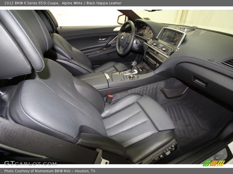 Alpine White / Black Nappa Leather 2012 BMW 6 Series 650i Coupe
