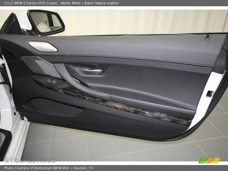 Alpine White / Black Nappa Leather 2012 BMW 6 Series 650i Coupe