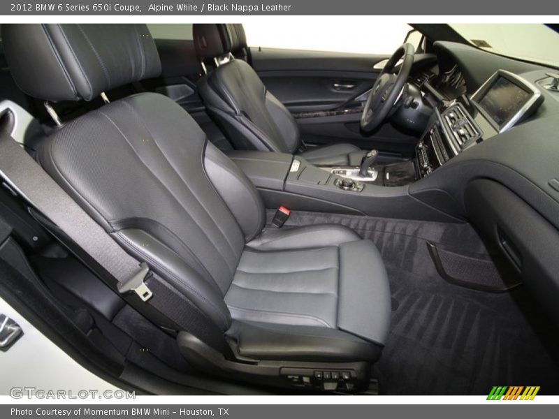 Alpine White / Black Nappa Leather 2012 BMW 6 Series 650i Coupe