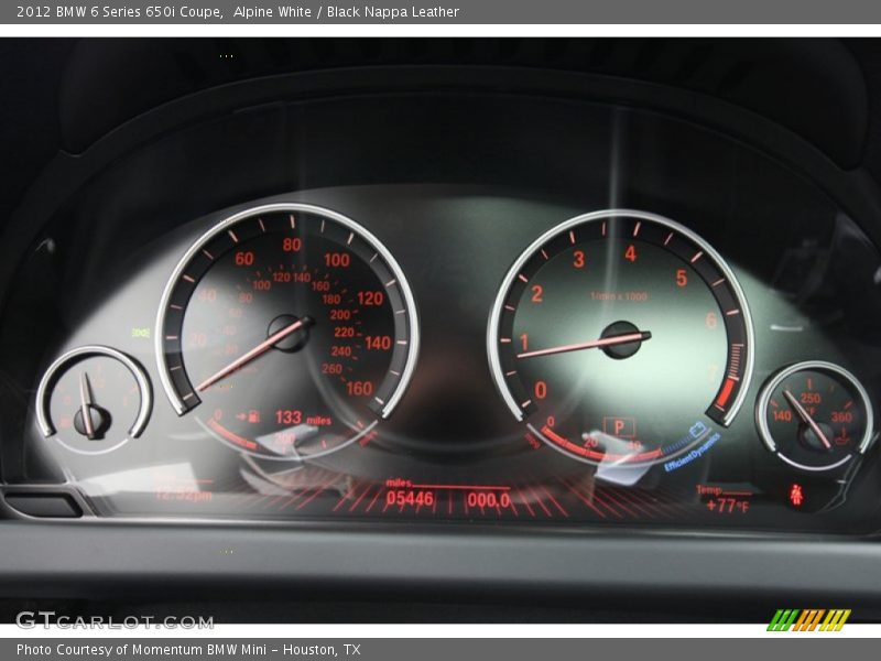  2012 6 Series 650i Coupe 650i Coupe Gauges