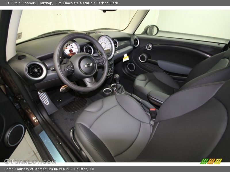  2012 Cooper S Hardtop Carbon Black Interior